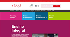 Desktop Screenshot of colegiointegral.com.br