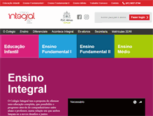 Tablet Screenshot of colegiointegral.com.br